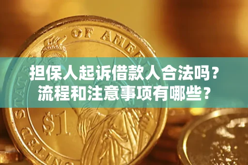 济南担保人起诉借款人合法吗？流程和注意事项有哪些？