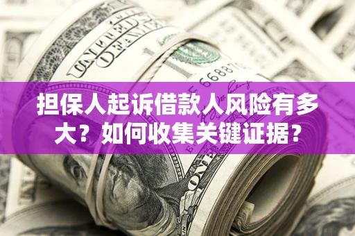 济南担保人起诉借款人风险有多大？如何收集关键证据？