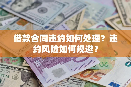 济南借款合同违约如何处理？违约风险如何规避？