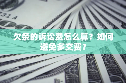 济南欠条的诉讼费怎么算？如何避免多交费？