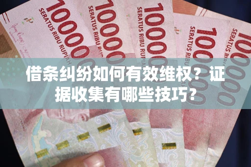 济南借条纠纷如何有效维权？证据收集有哪些技巧？